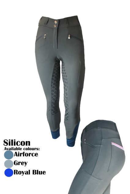 Salsa Riding Breeches Silicon - Full Seat With Deep Zip Pockets