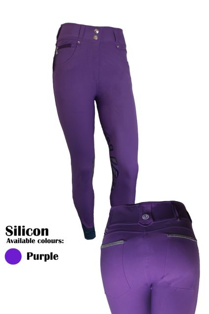 Rumba Riding Breeches - Silicon Knee Patch With Zip Pockets