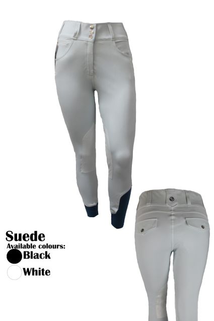 Bolero Riding Competition Breeches - Knee Patch With Back Button Pocket