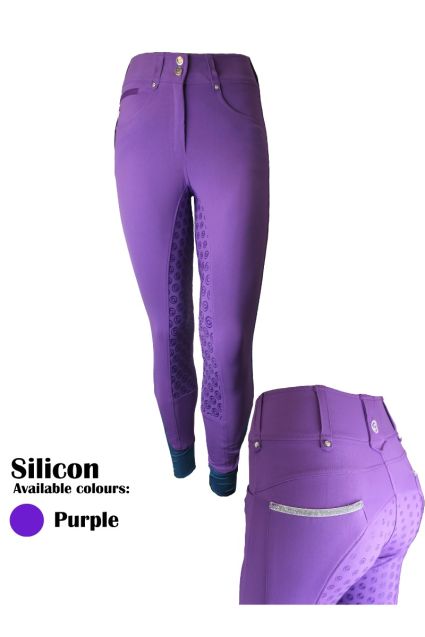 Rumba Riding Breeches Lycra - Full Seat With Zip Pockets